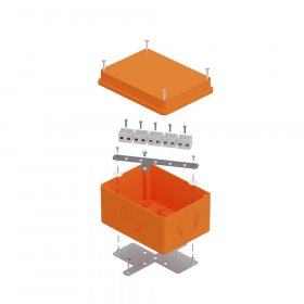 Коробка огнестойкая для о/п 40-0351-FR6.0-10 E15-E120 для о/п RAL2004 150х110х90 (6 шт/кор) Промрукав