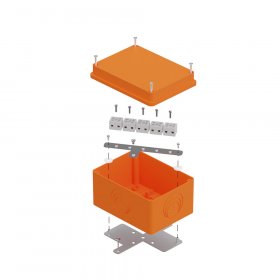 Коробка огнестойкая для о/п 40-0351-FR2.5-10 E15-E120 для о/п RAL2004 150х110х90 (6 шт/кор) Промрукав