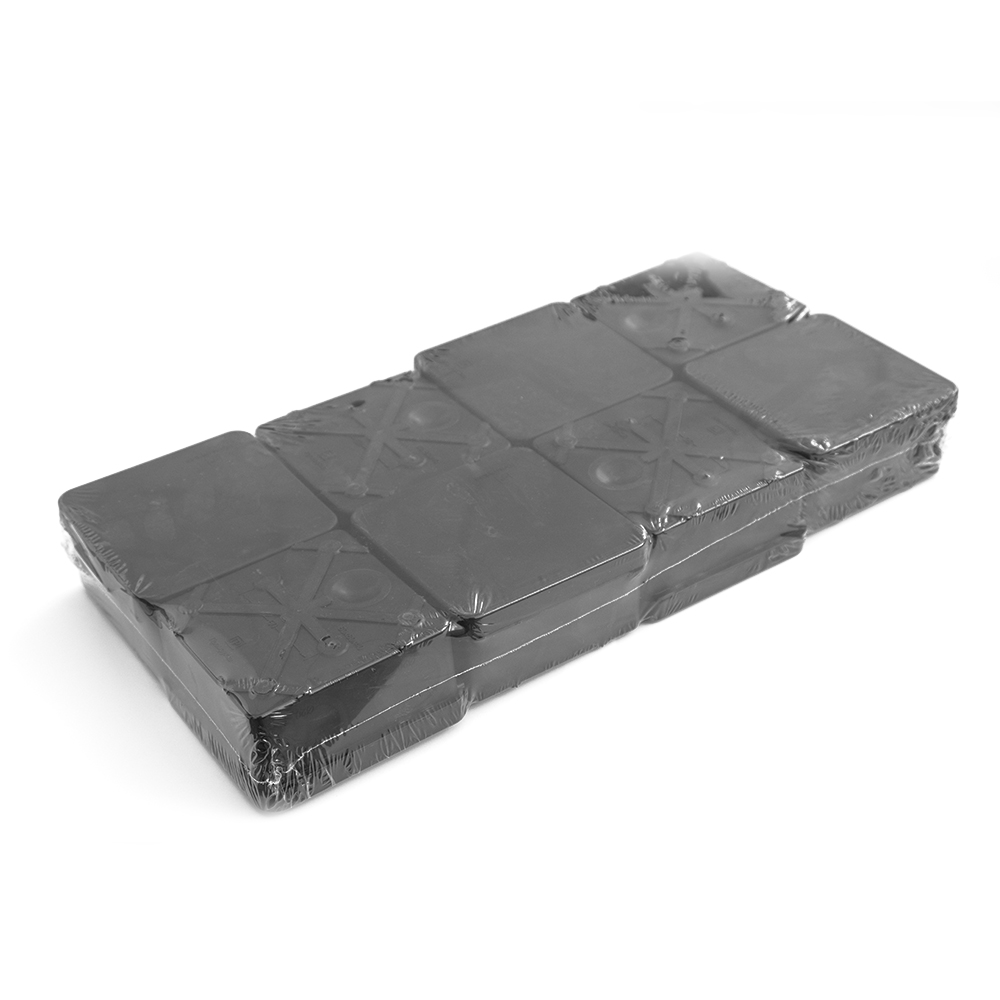 Коробка распределительная 60-0210-9005м для прямого монтажа двухкомпонентная безгалогенная (HF) черная 80х80х40 (8шт/уп) Промрукав